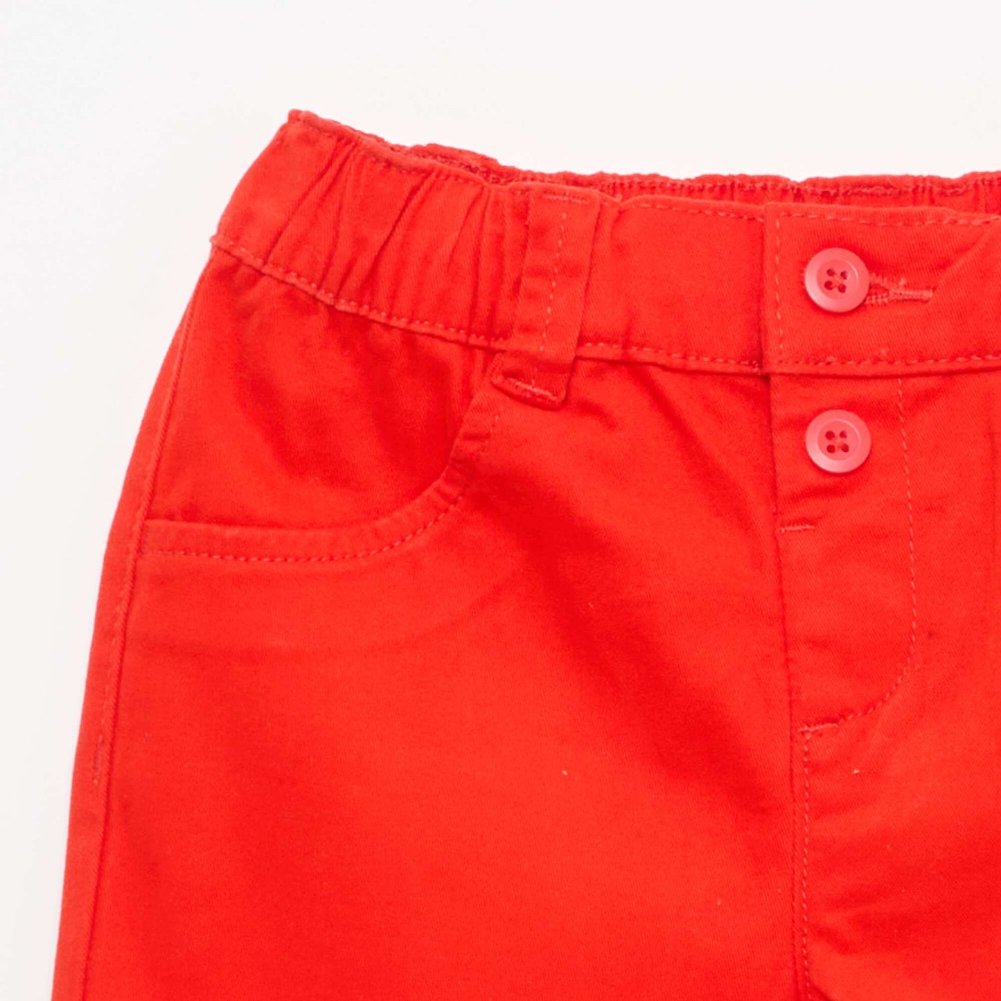 Short en twill uni ROUGE