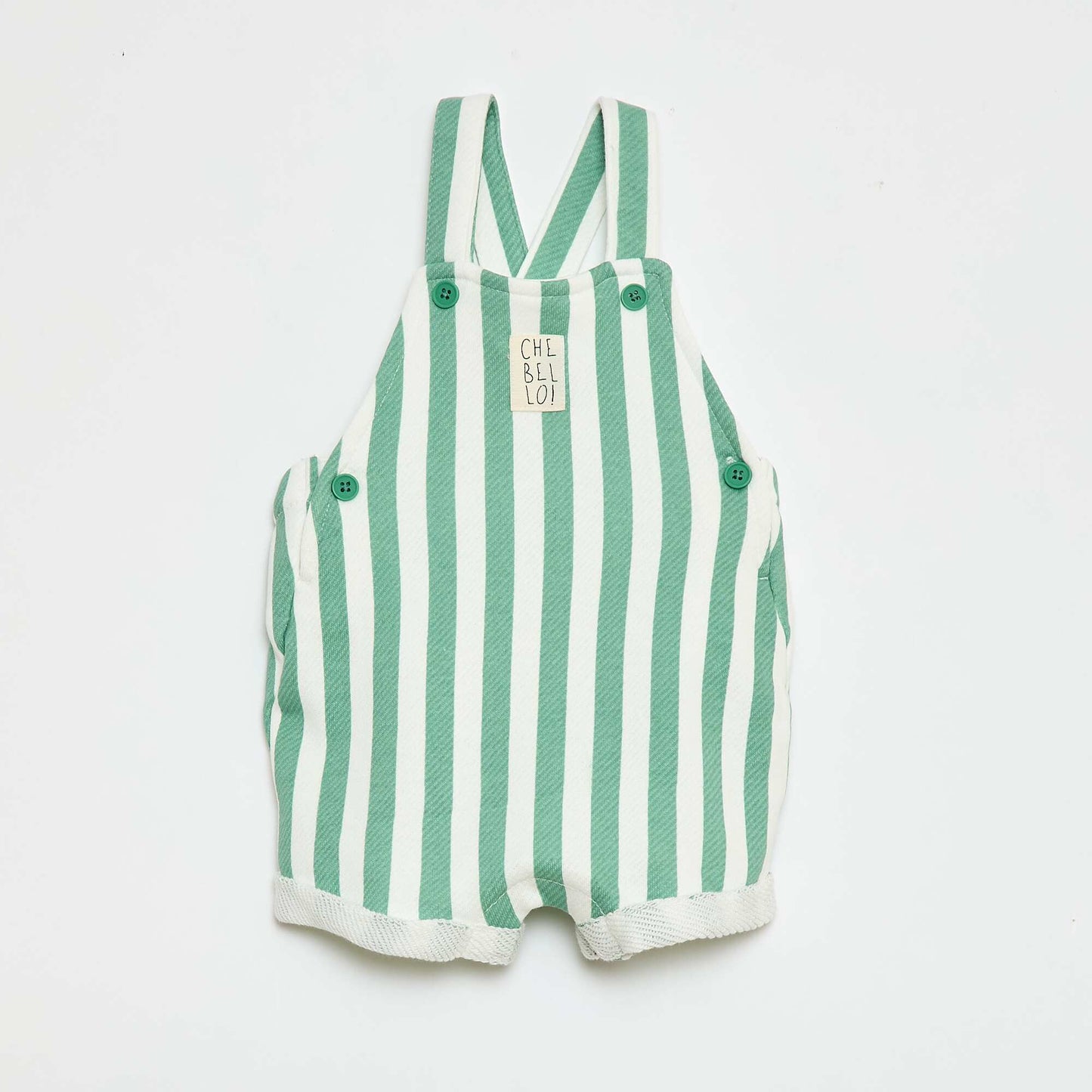 Salopette courte uni VERT
