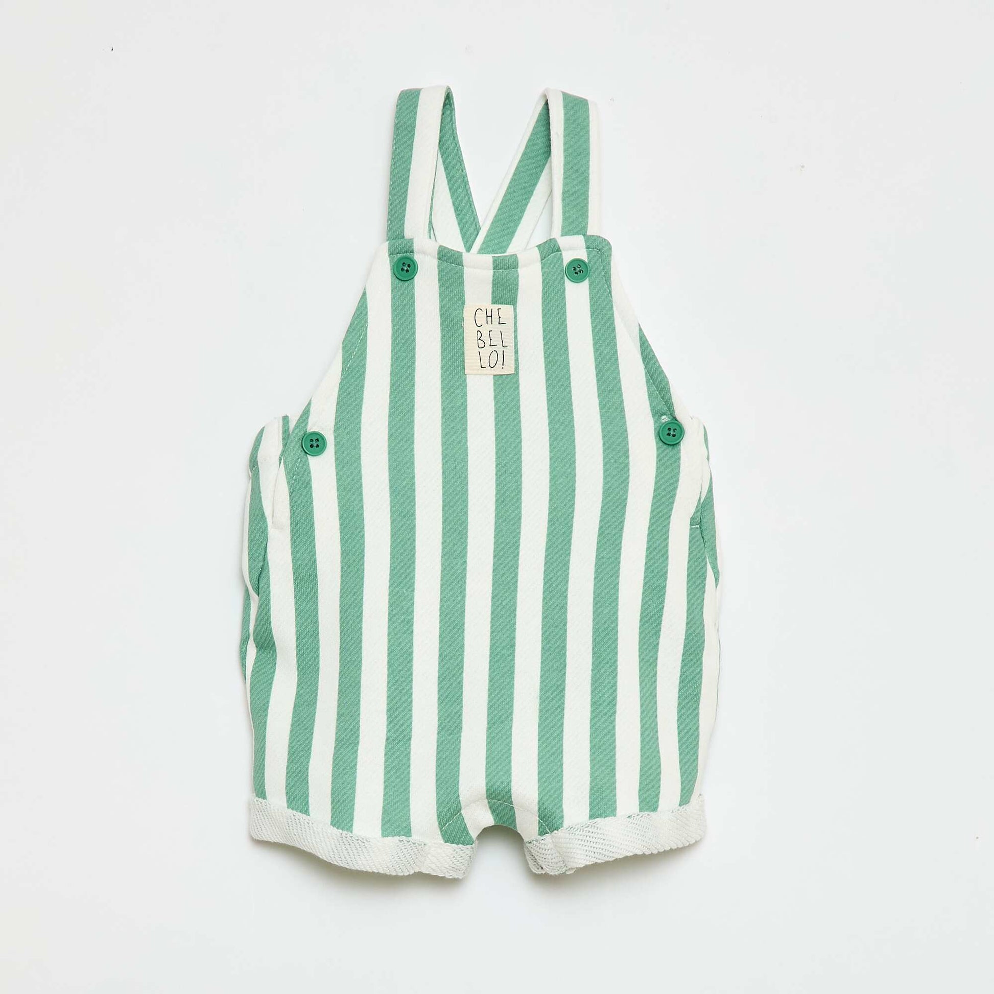 Salopette courte uni VERT