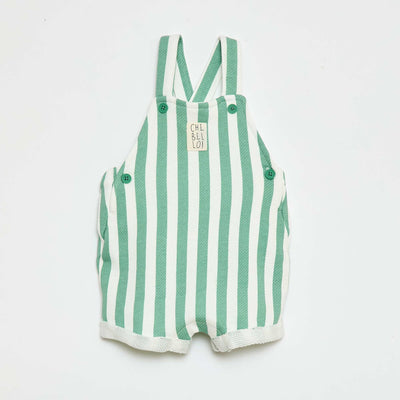 Salopette courte uni VERT