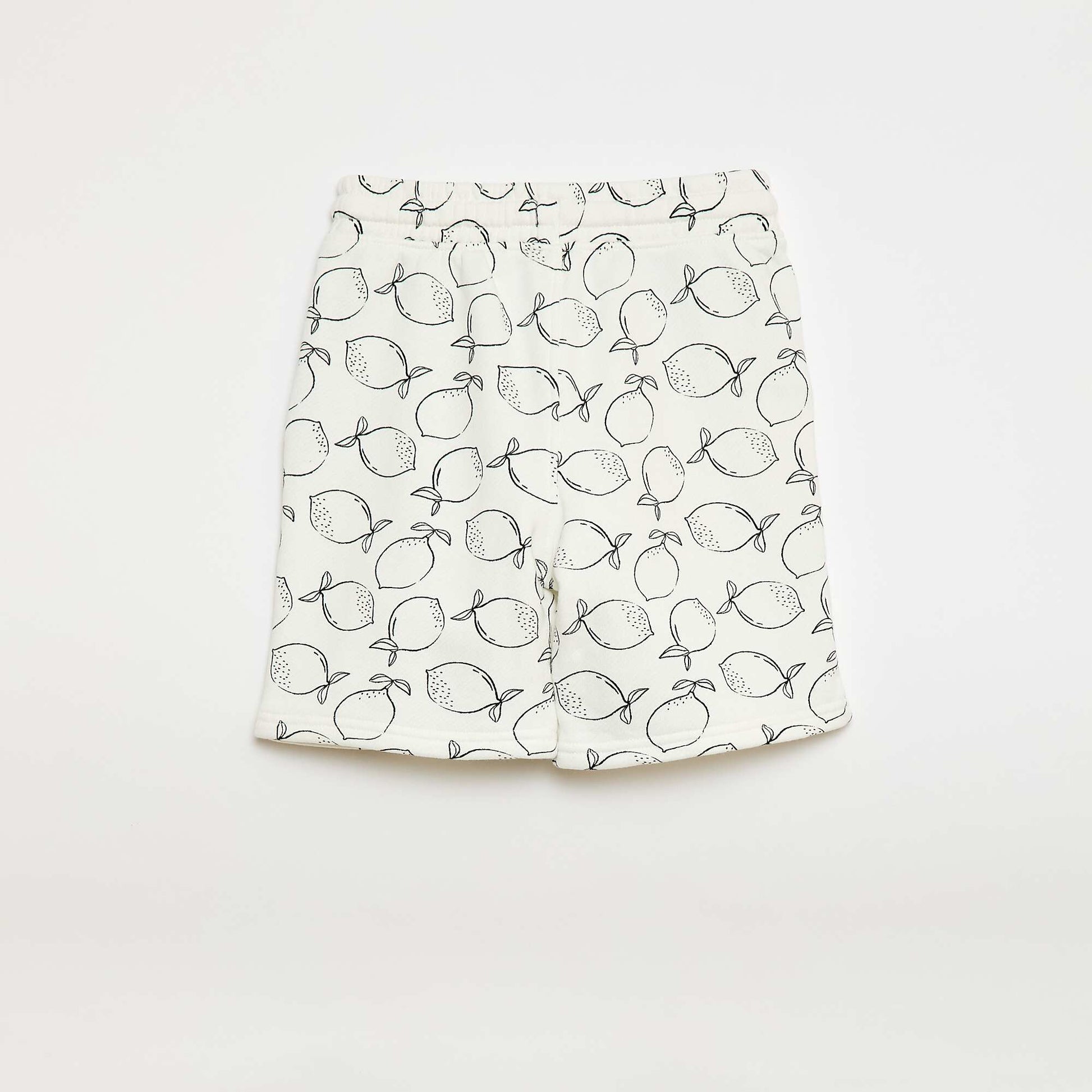 Short en molleton léger avec 2 poches BEIGE