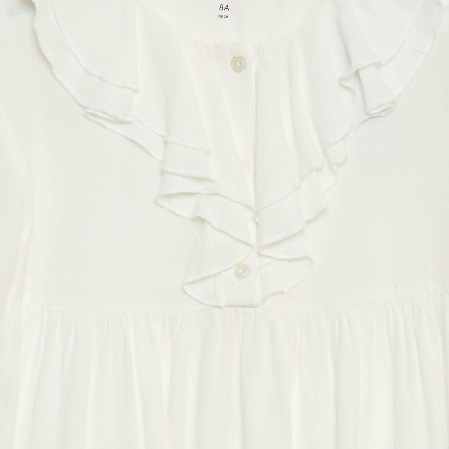 Blouse en maille légère à motif BLANC