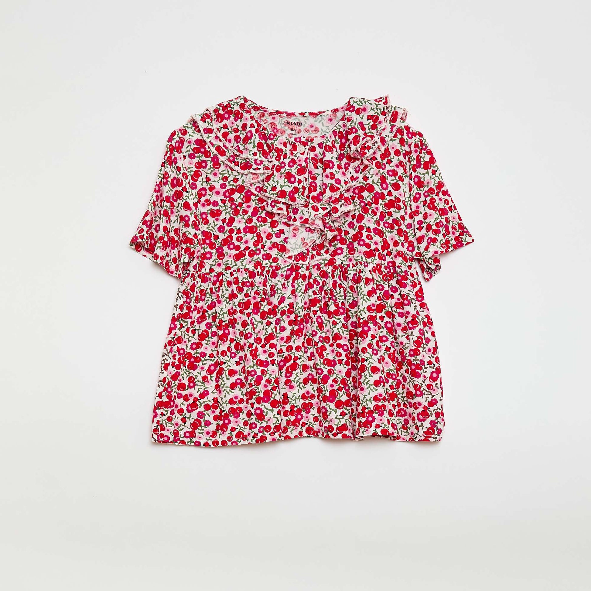 Blouse en maille légère à motif BLANC