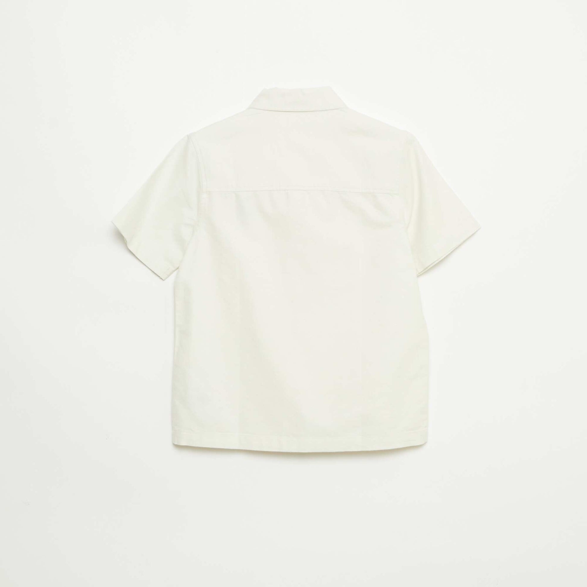 Chemise à manches courtes BLANC