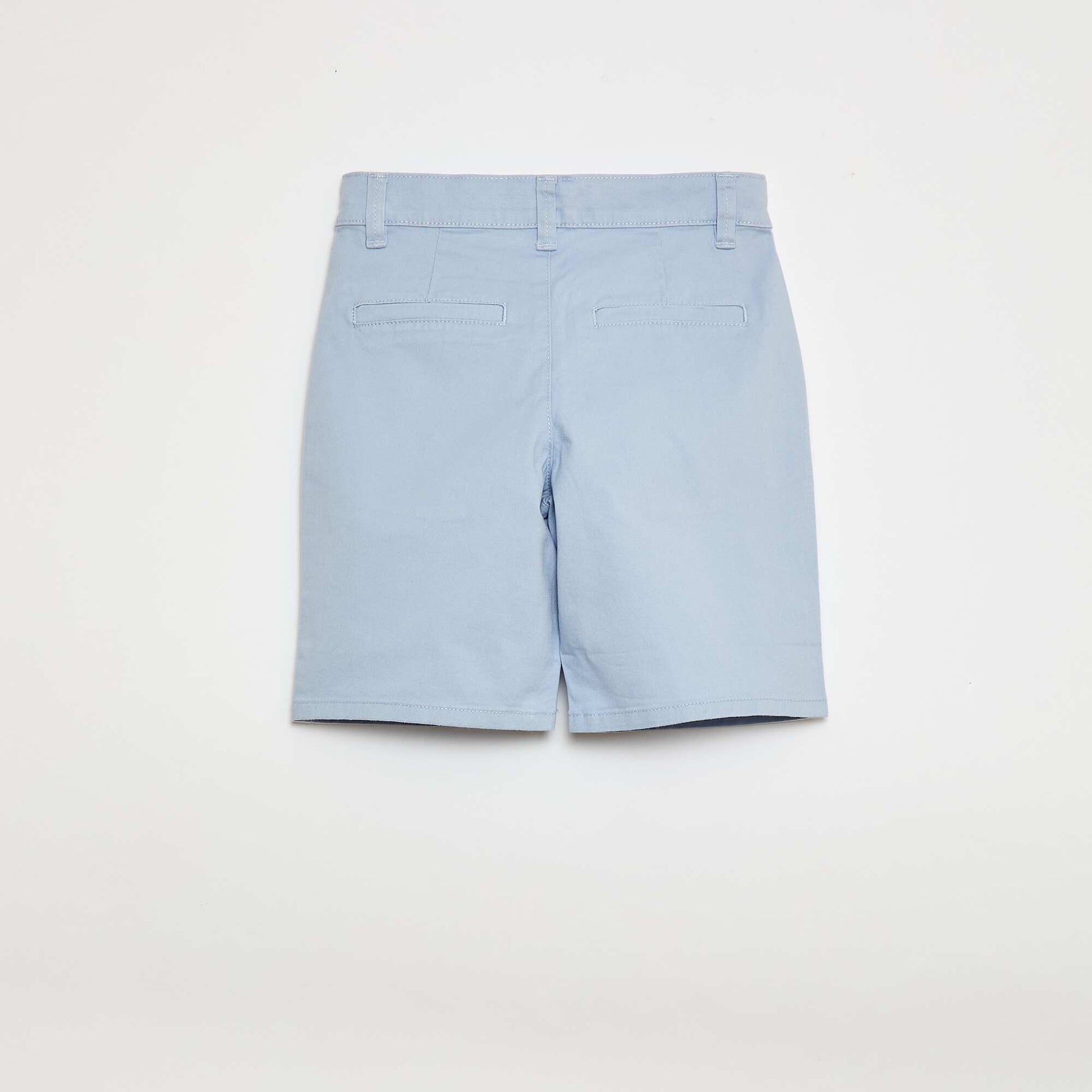 Bermuda chino à taille ajustable à l'intérieur BLEU