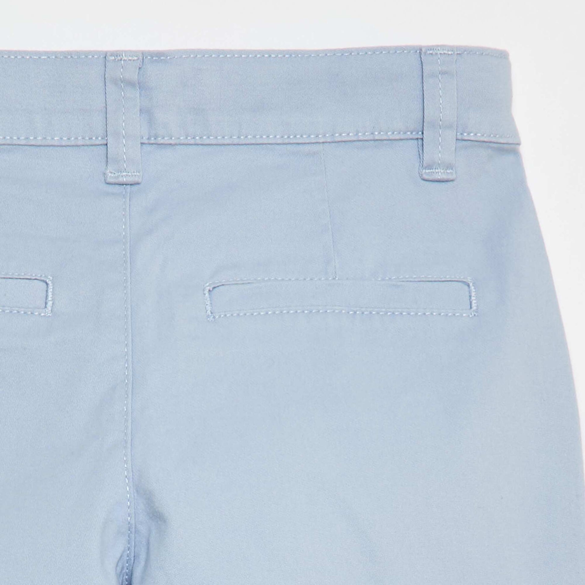 Bermuda chino à taille ajustable à l'intérieur BLEU