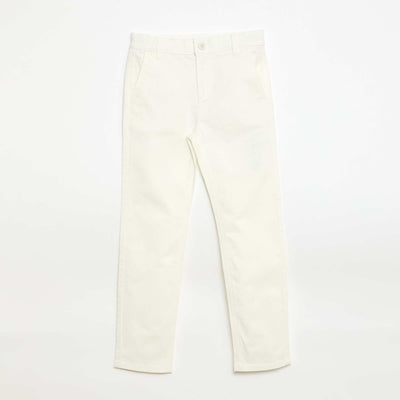 Pantalon chino slim fit BLANC
