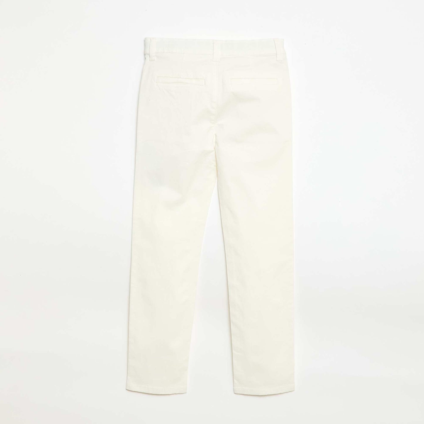 Pantalon chino slim fit BLANC