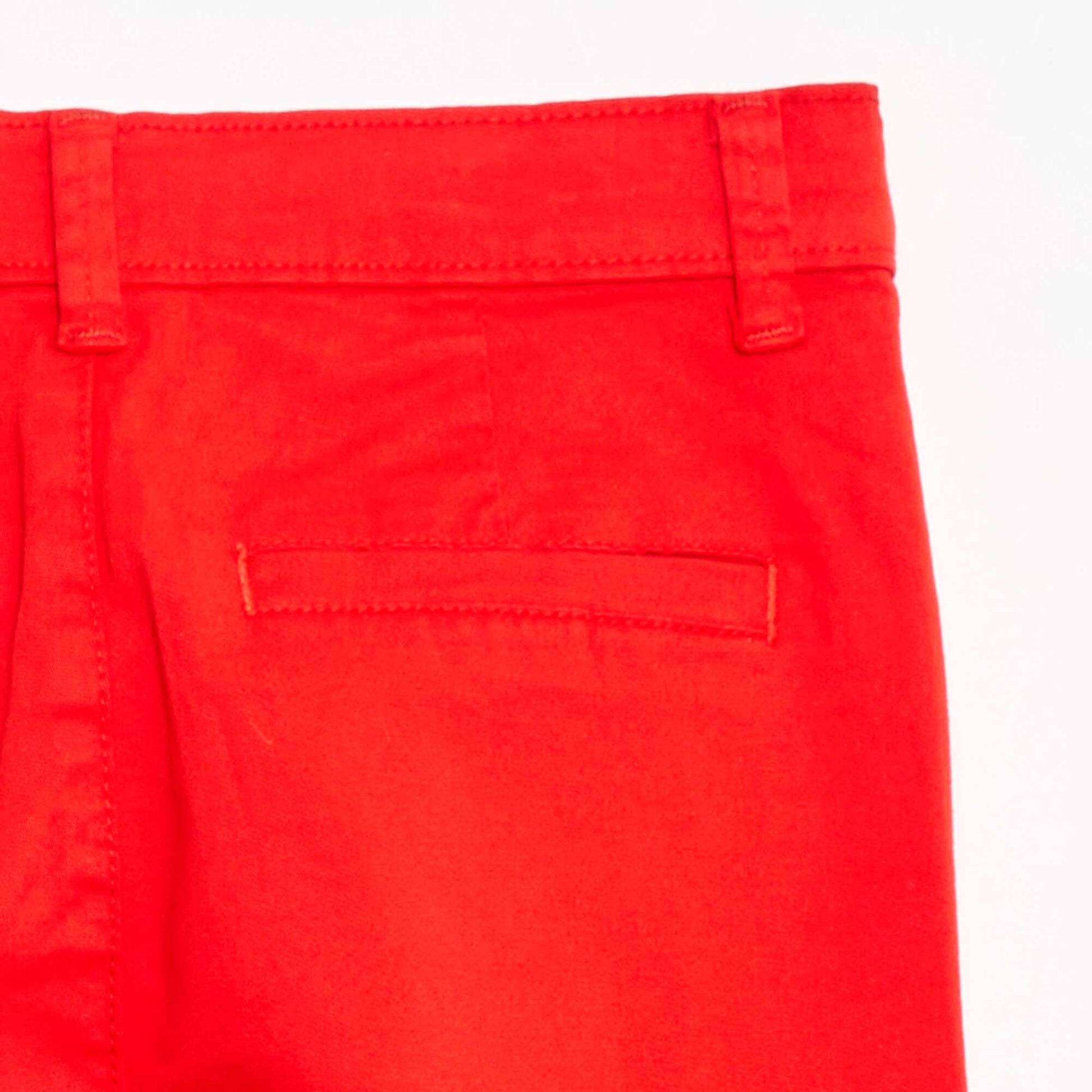 Pantalon chino slim fit ROUGE