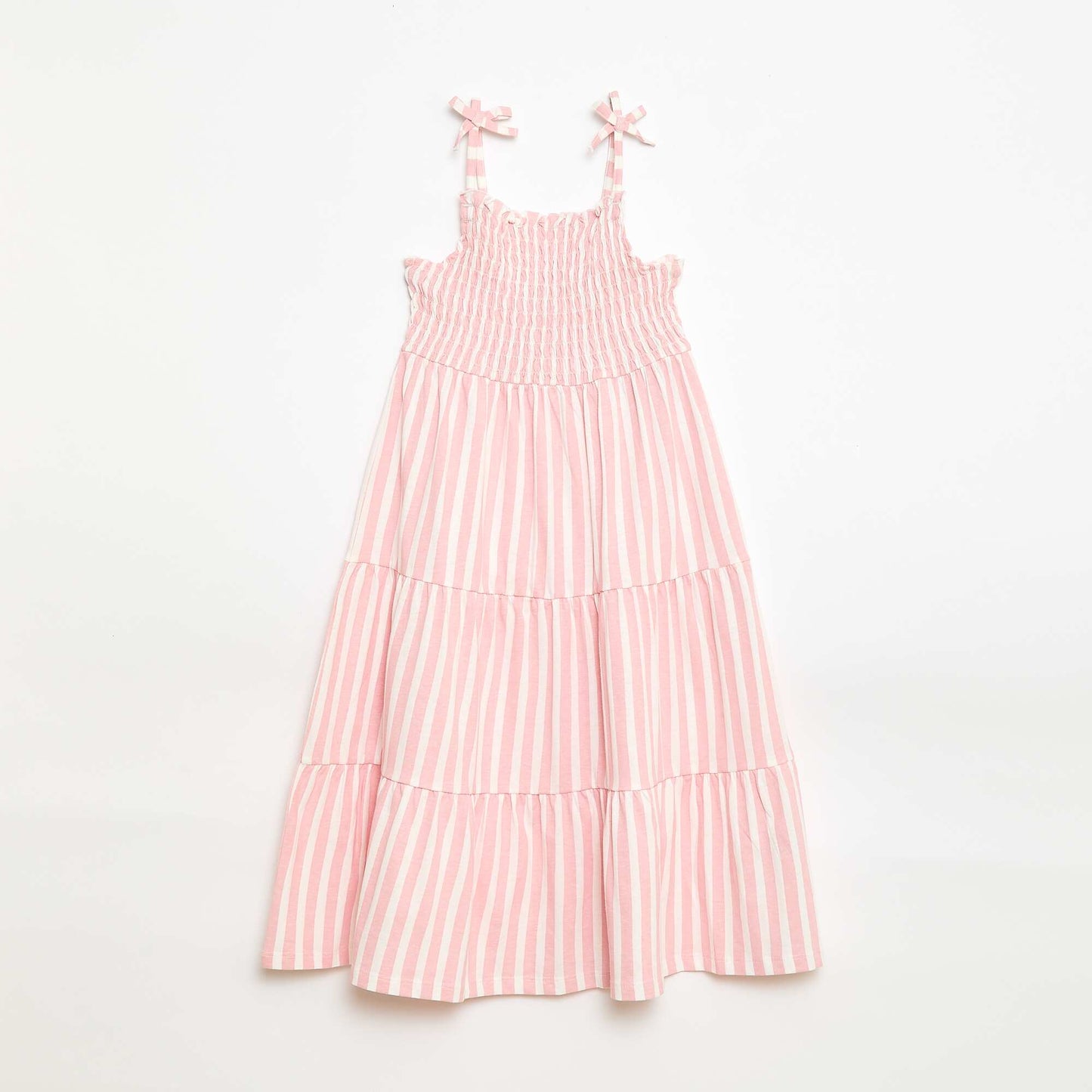 Robe en coton à fines bretelles imprimée ROSE