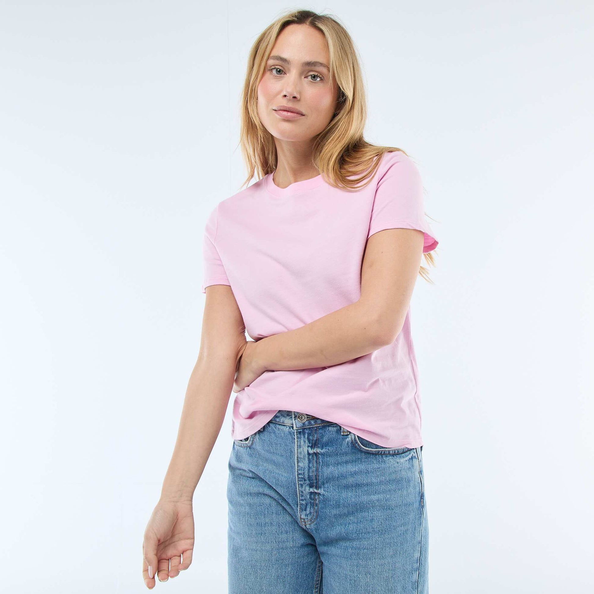 Tee-shirt en jersey manches courtes ROSE