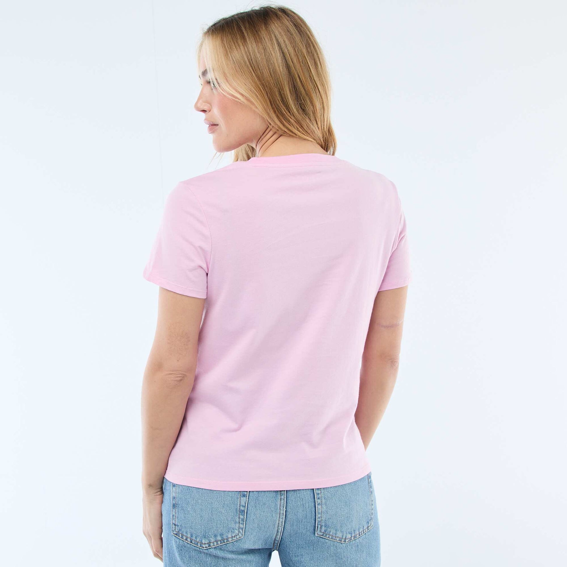 Tee-shirt en jersey manches courtes ROSE