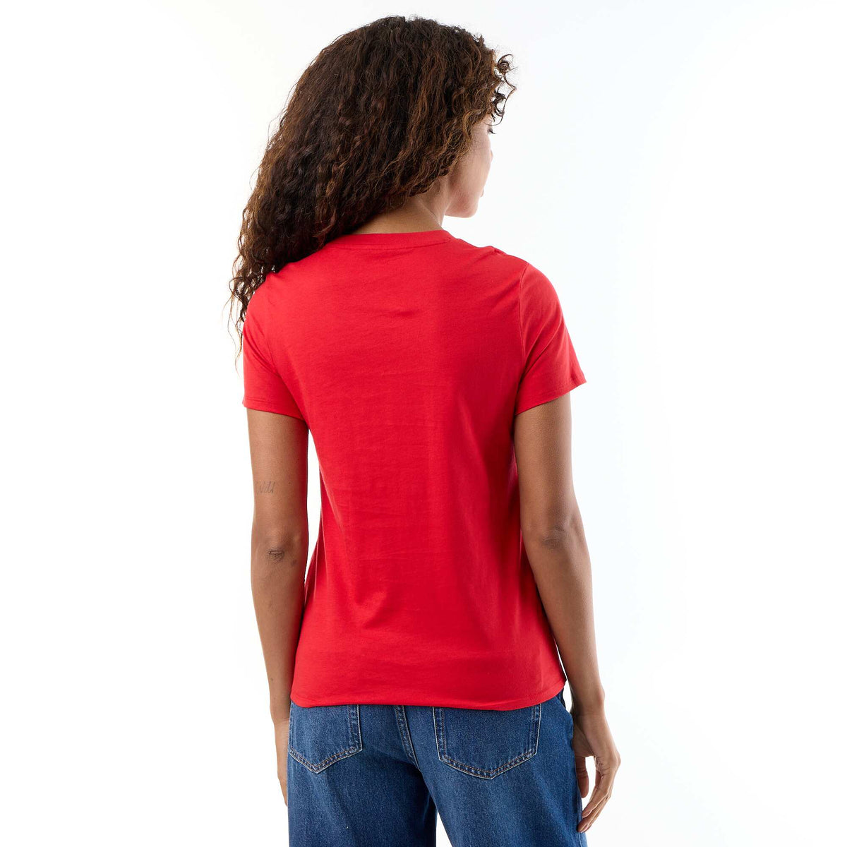 Tee-shirt en jersey manches courtes ROUGE