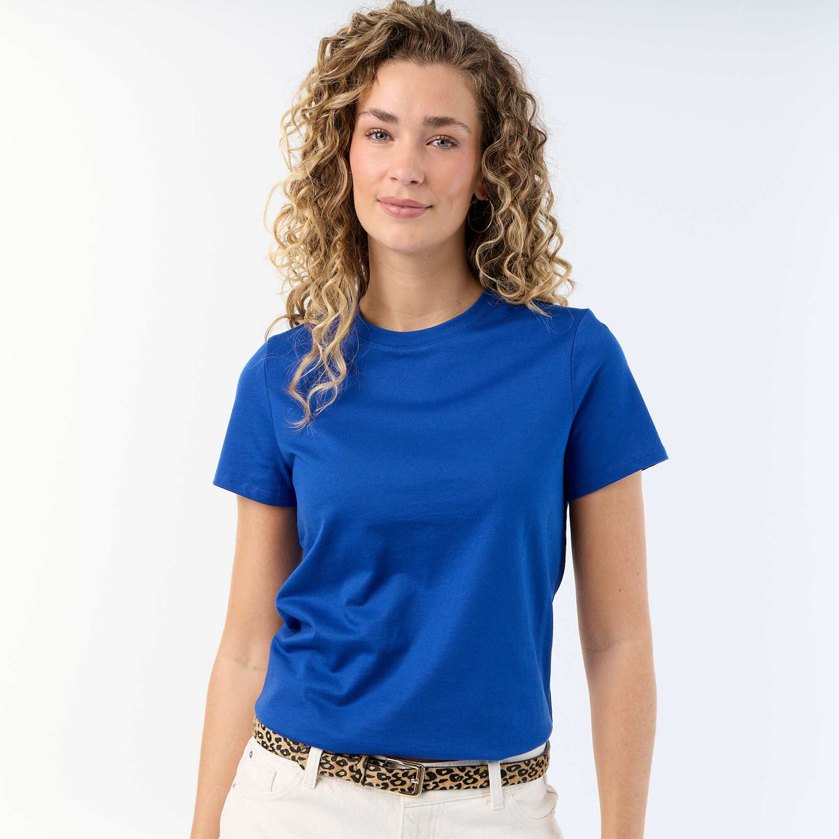 Tee-shirt en jersey manches courtes BLEU