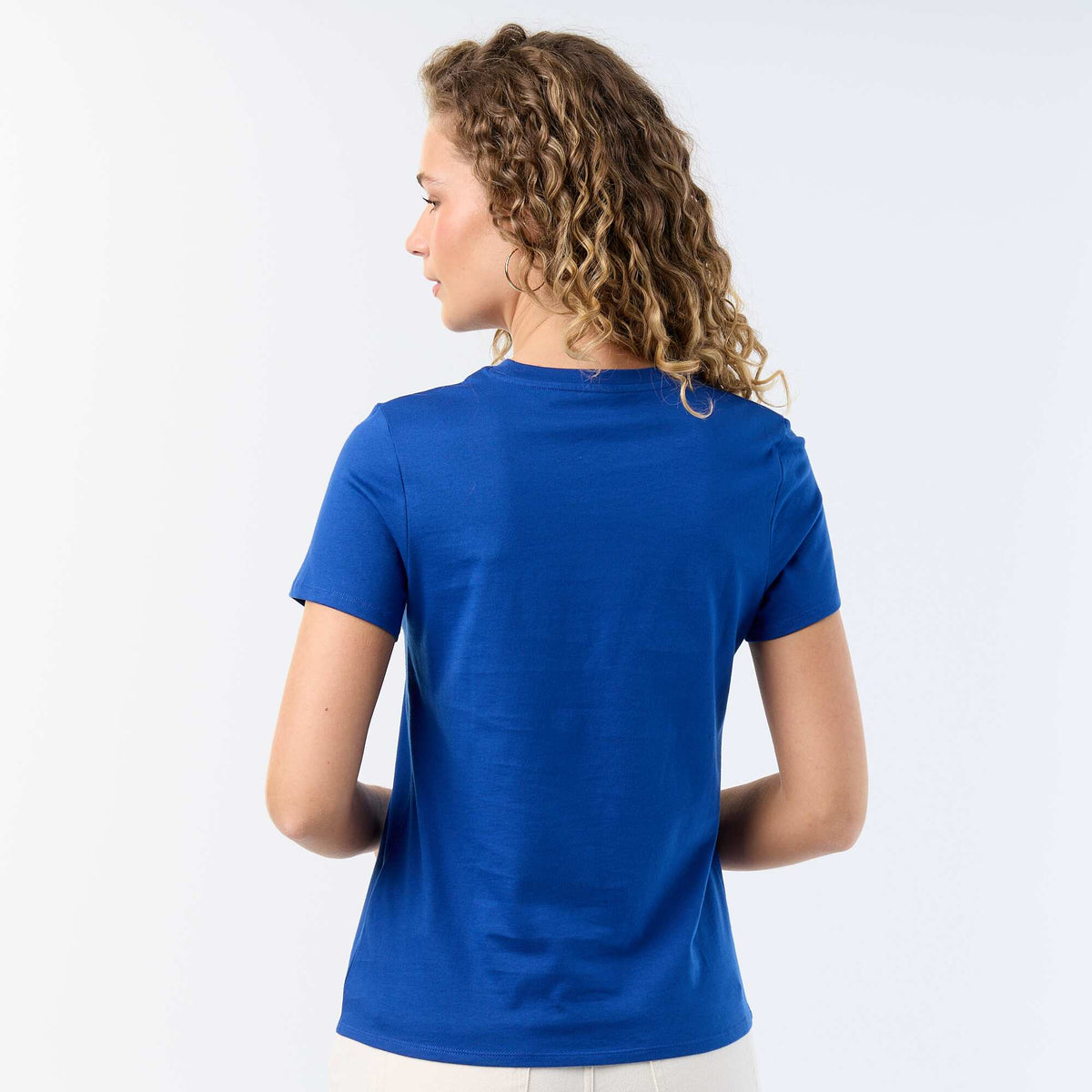 Tee-shirt en jersey manches courtes BLEU
