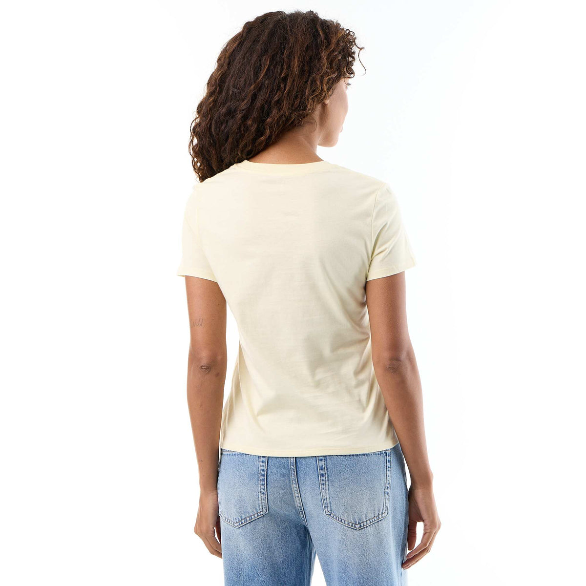 Tee-shirt en jersey manches courtes JAUNE