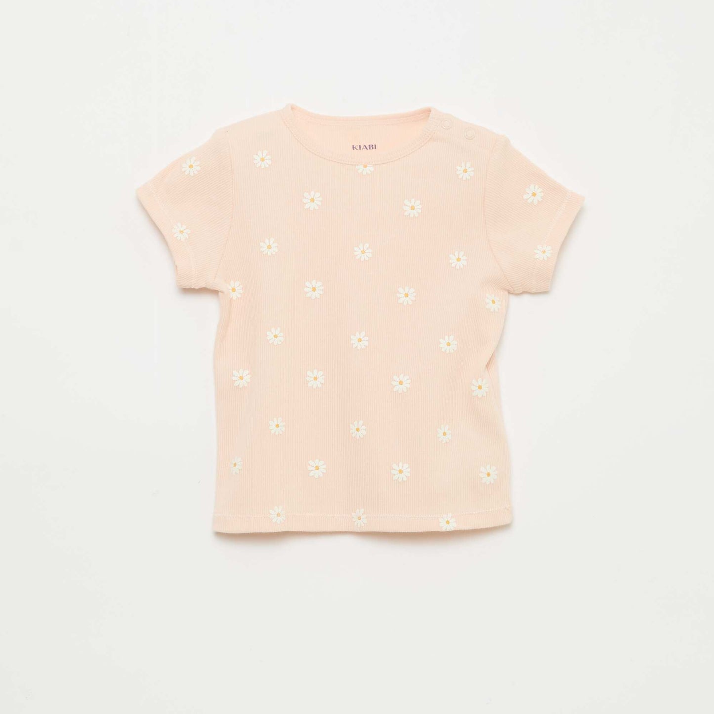 Pyjama t-shirt + short en coton côtelé - 2 pièces ROSE