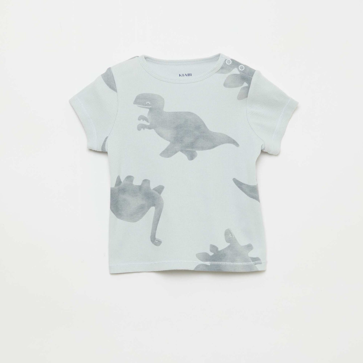 Pyjama t-shirt + short en coton côtelé - 2 pièces GRIS