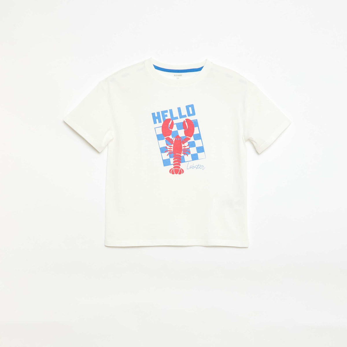T-shirt imprimé fantaisie à manches courtes BLANC