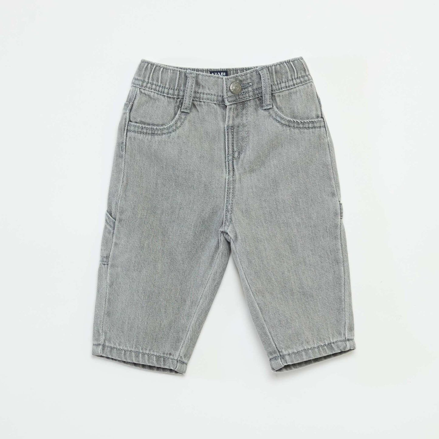 Jean large avec taille ajustable GRIS