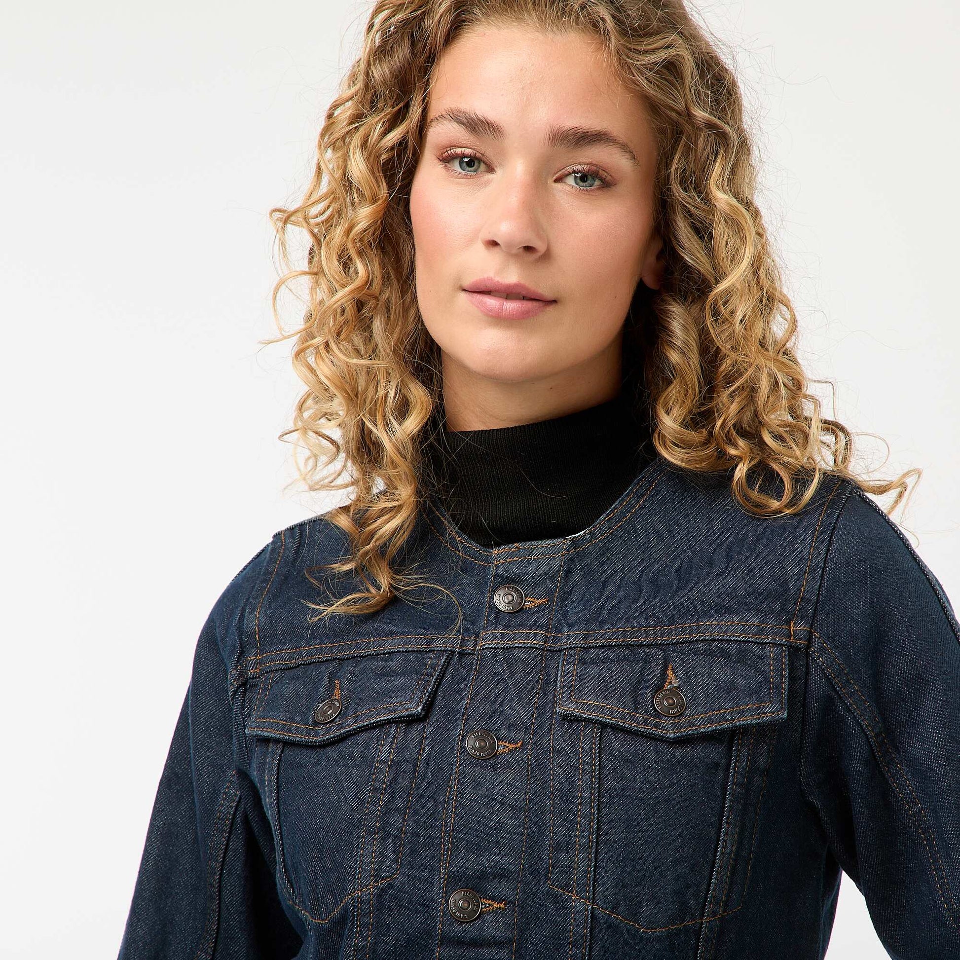 Veste cintrée en denim brut RINCE