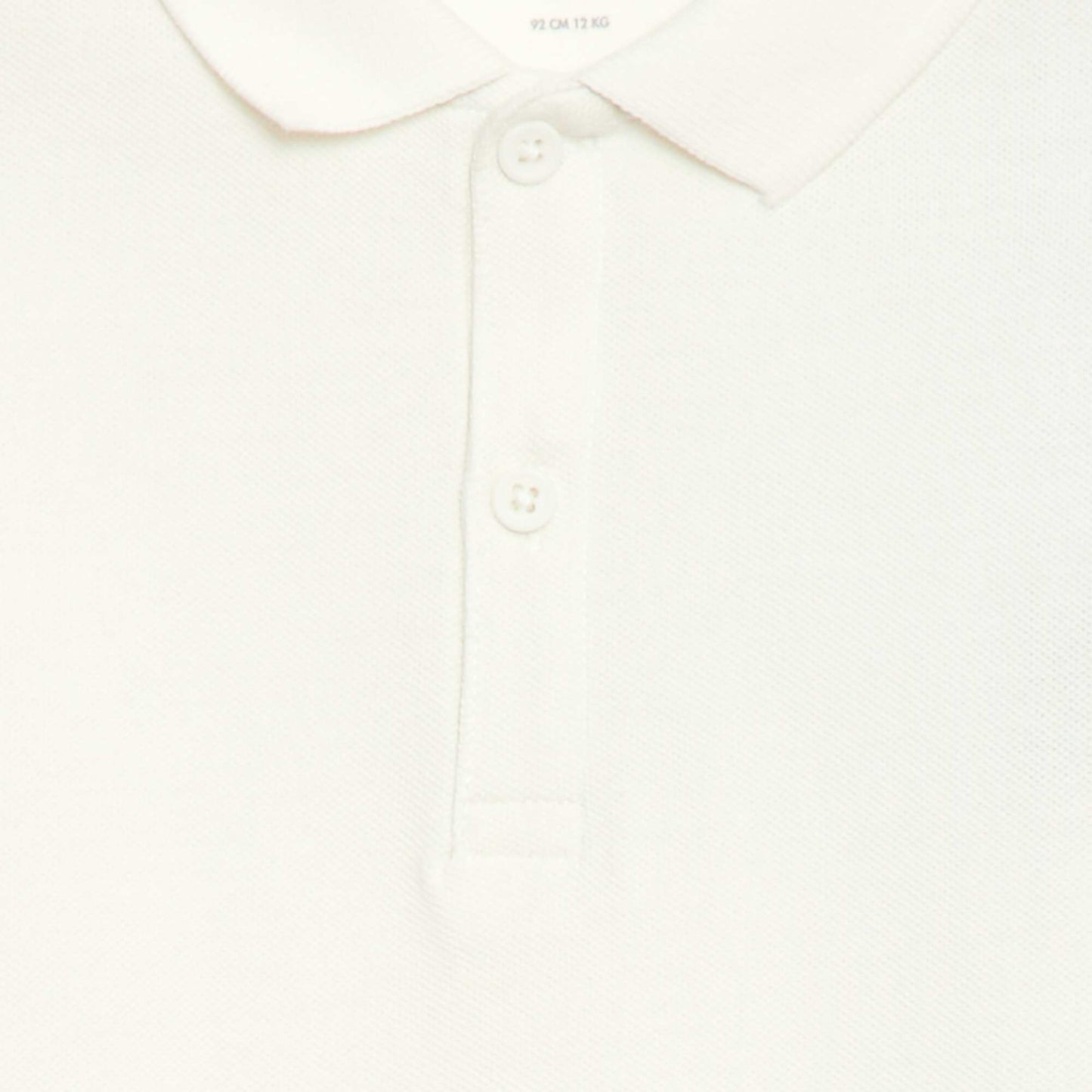 Ensemble salopette en lin mélangé + polo en piqué de coton - 2 pièces BLANC