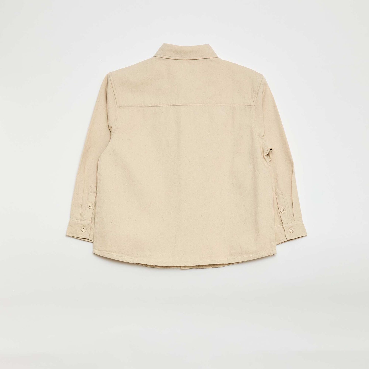 Chemise en twill avec 2 poches plaquées sur la poitrine BLANC