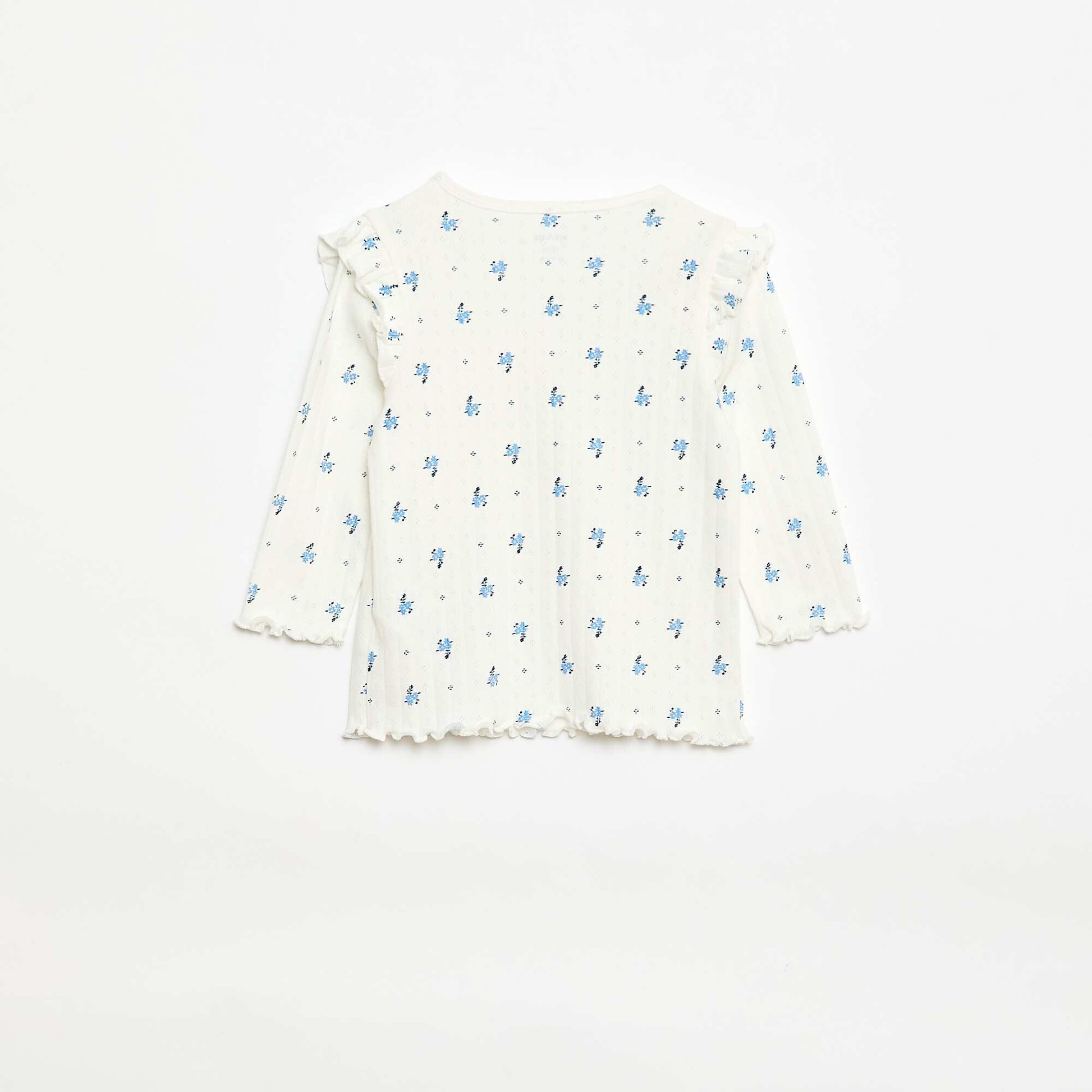 Ensemble pyjama en maille pointelle - 2 pièces BEIGE