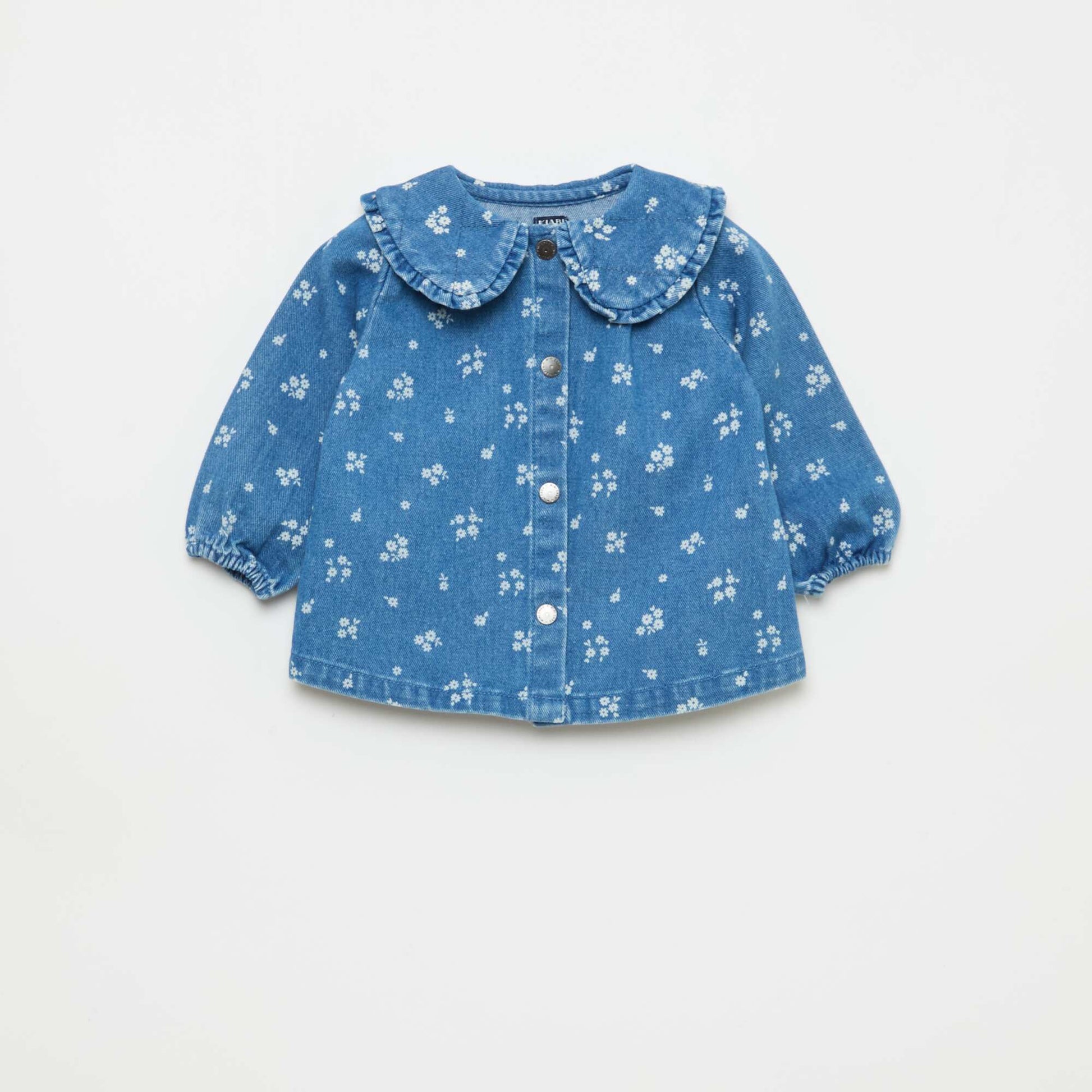Ensemble blouse en jean + legging - 2 pièces BLEU
