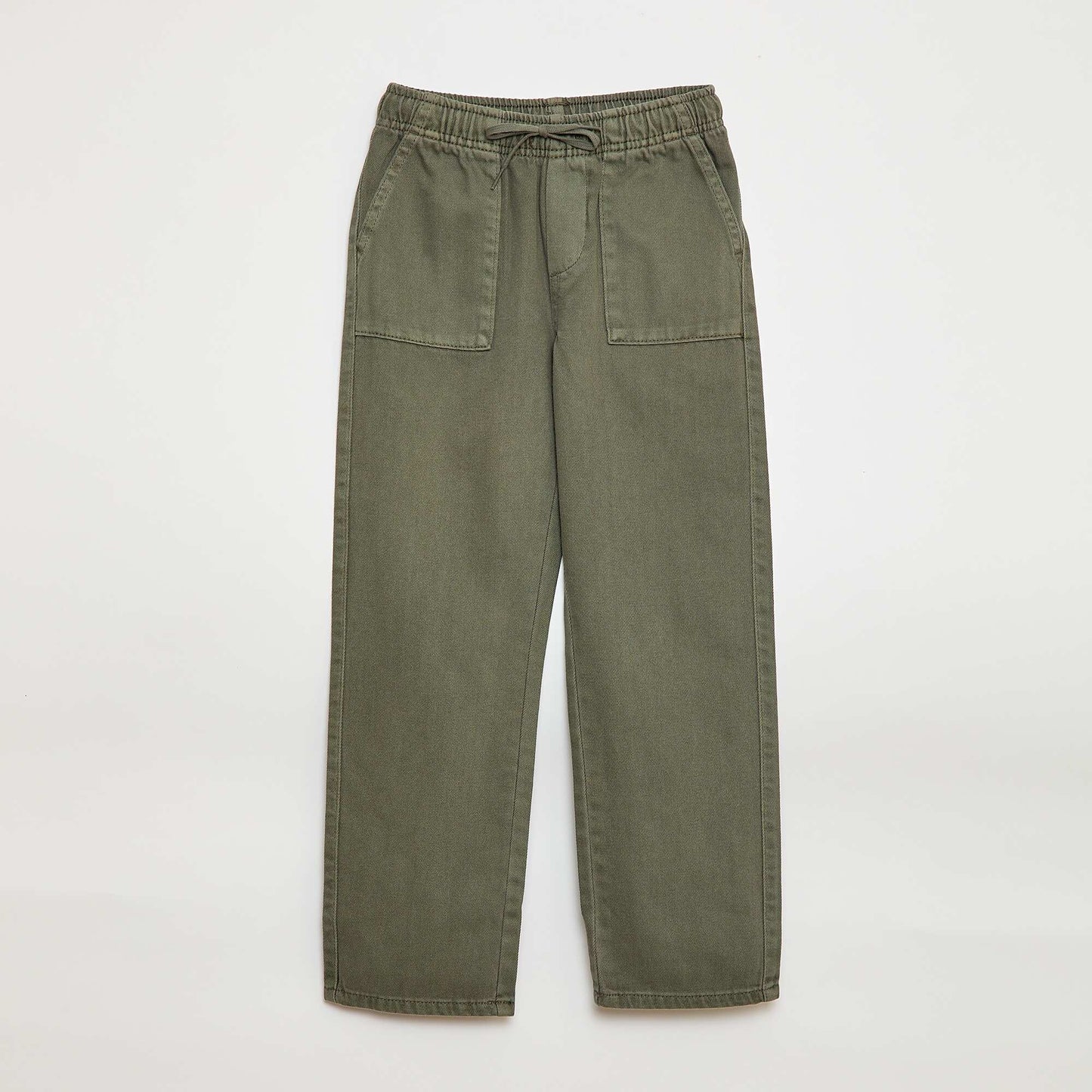 Jogpant avec taille élastiquée avec liens de serrage VERT