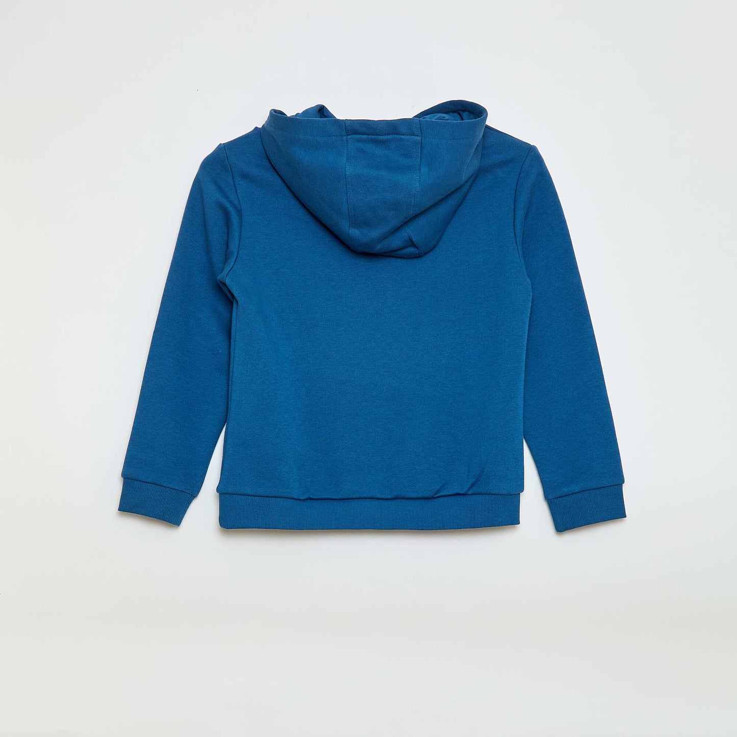 Sweat à capuche en molleton gratté BLEU