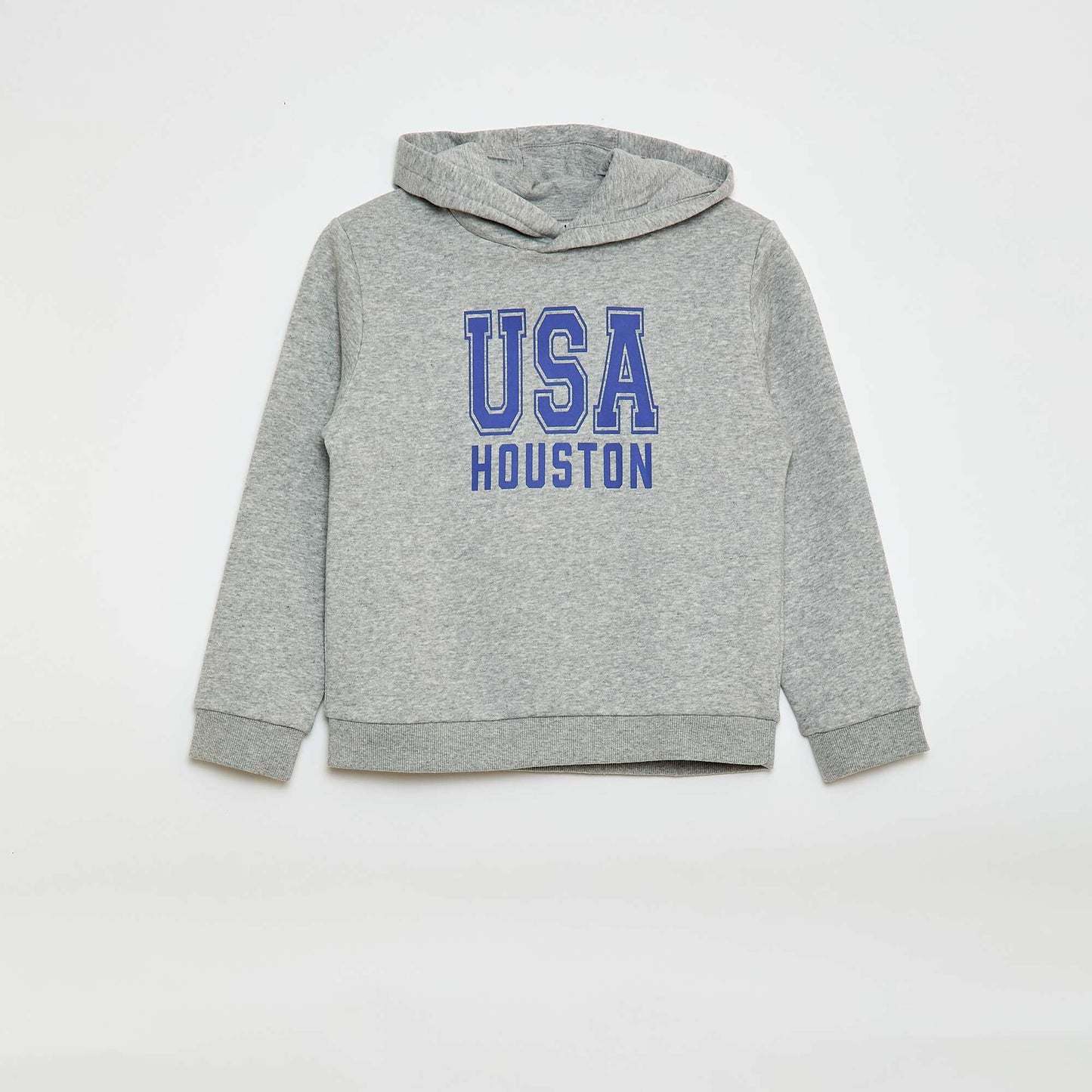 Sweat à capuche en molleton gratté GRIS