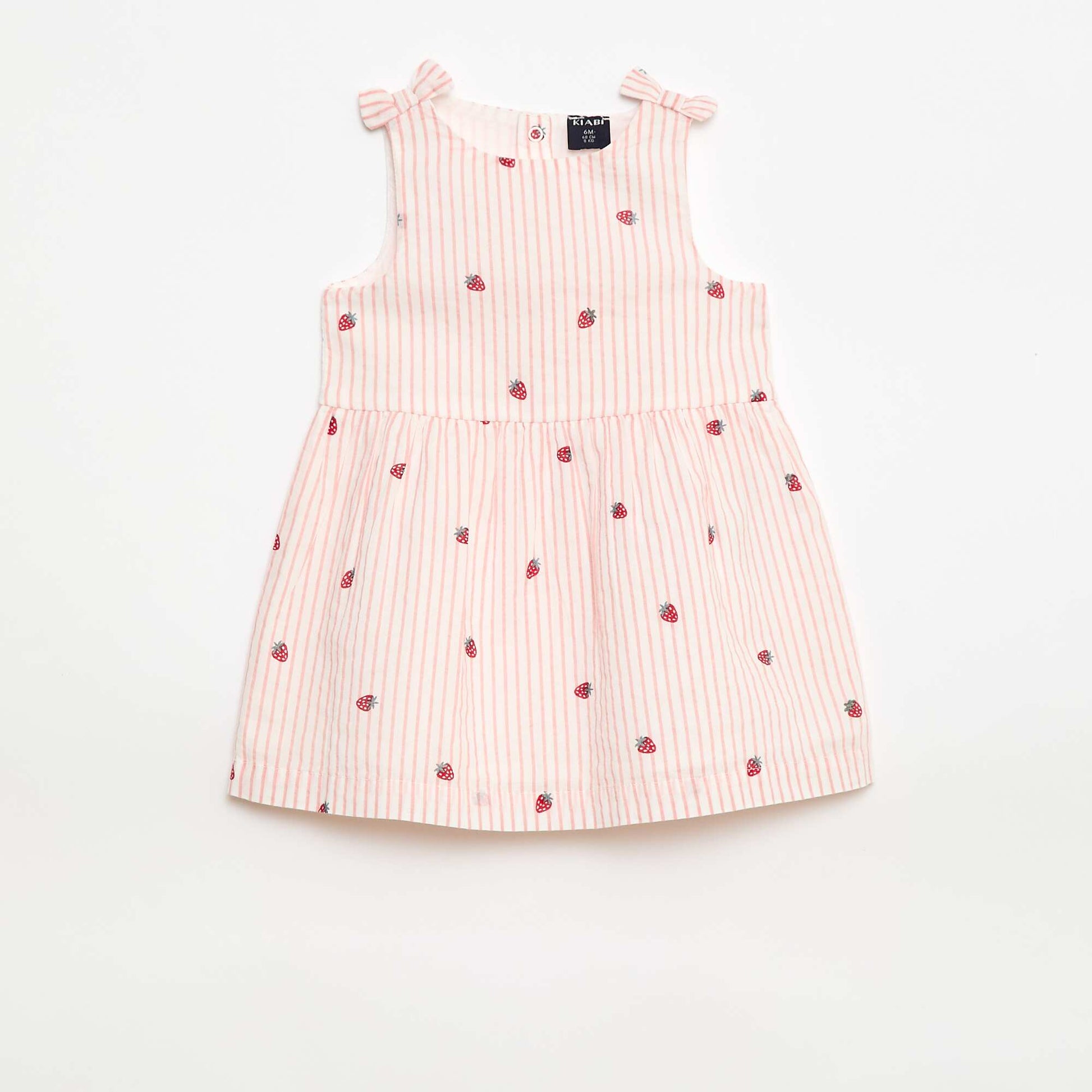 Robe coupe évasée sans manches ROSE
