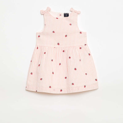 Robe coupe évasée sans manches ROSE