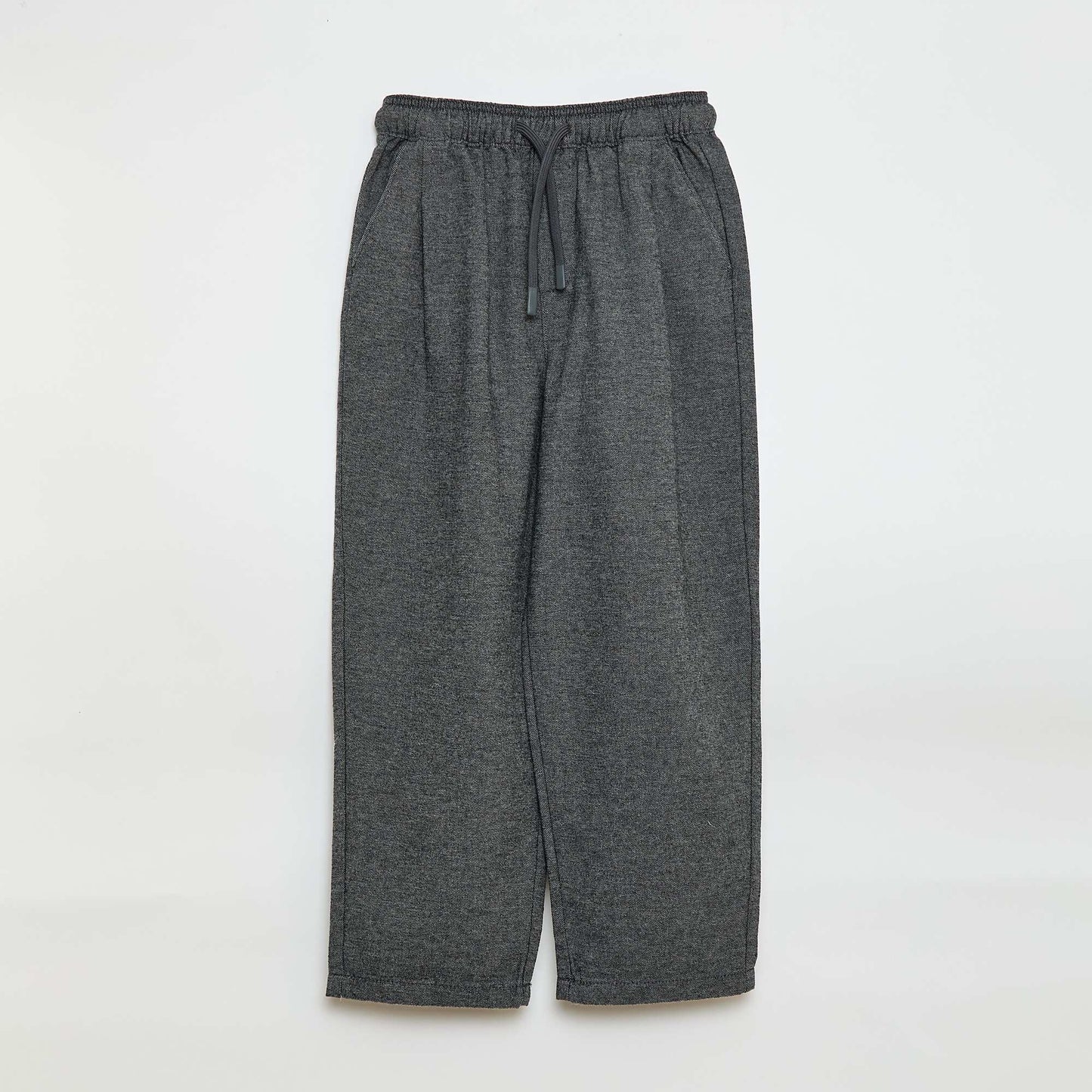 Pantalon coupe jogger en flanelle GRIS