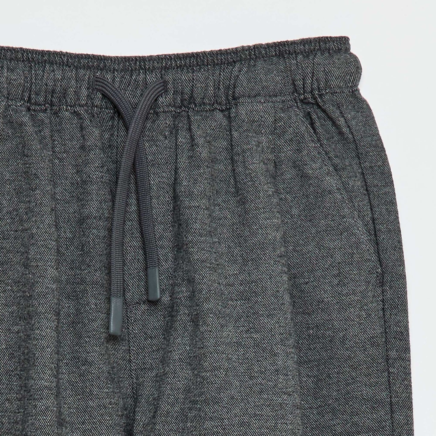 Pantalon coupe jogger en flanelle GRIS