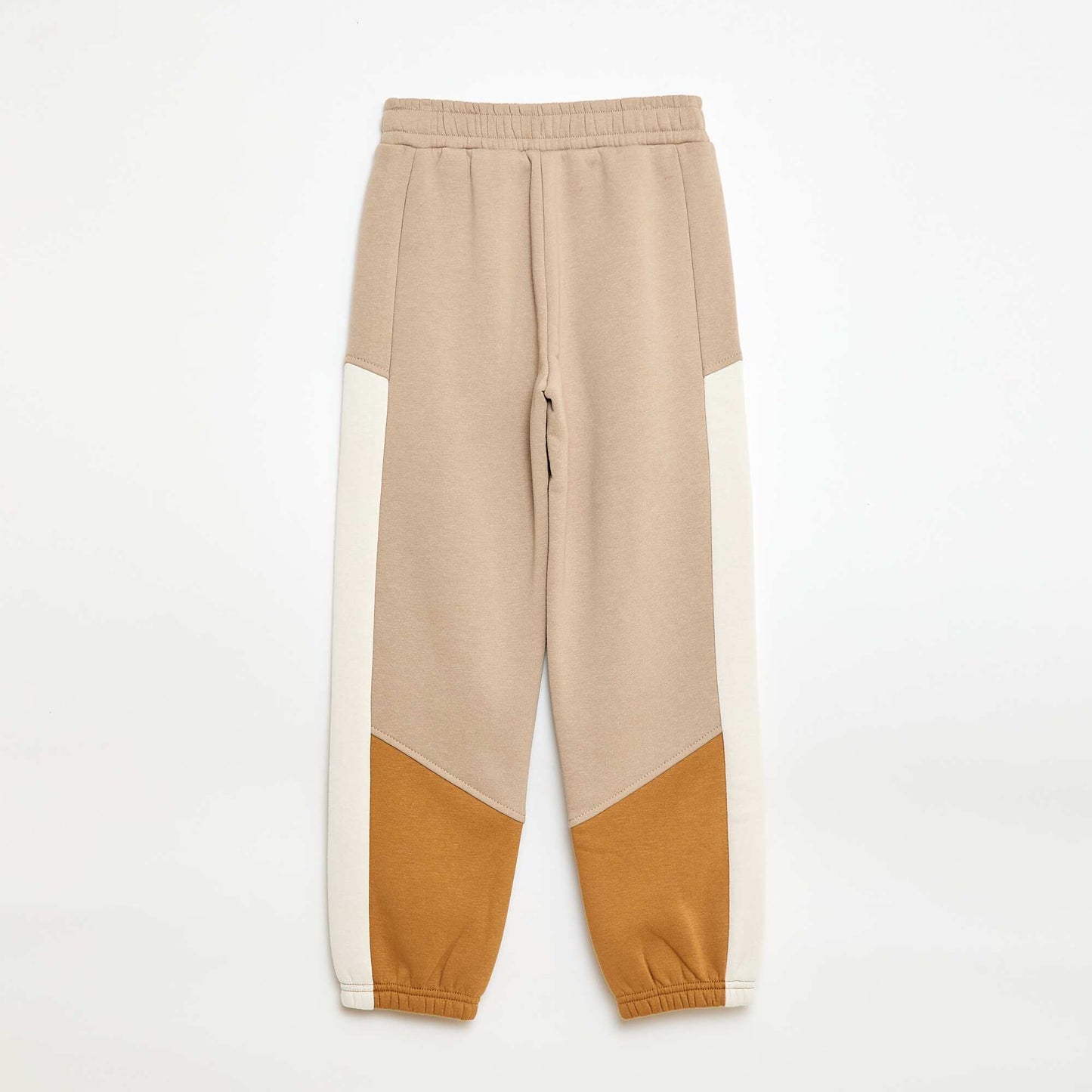 Jogging en molleton color block BEIGE