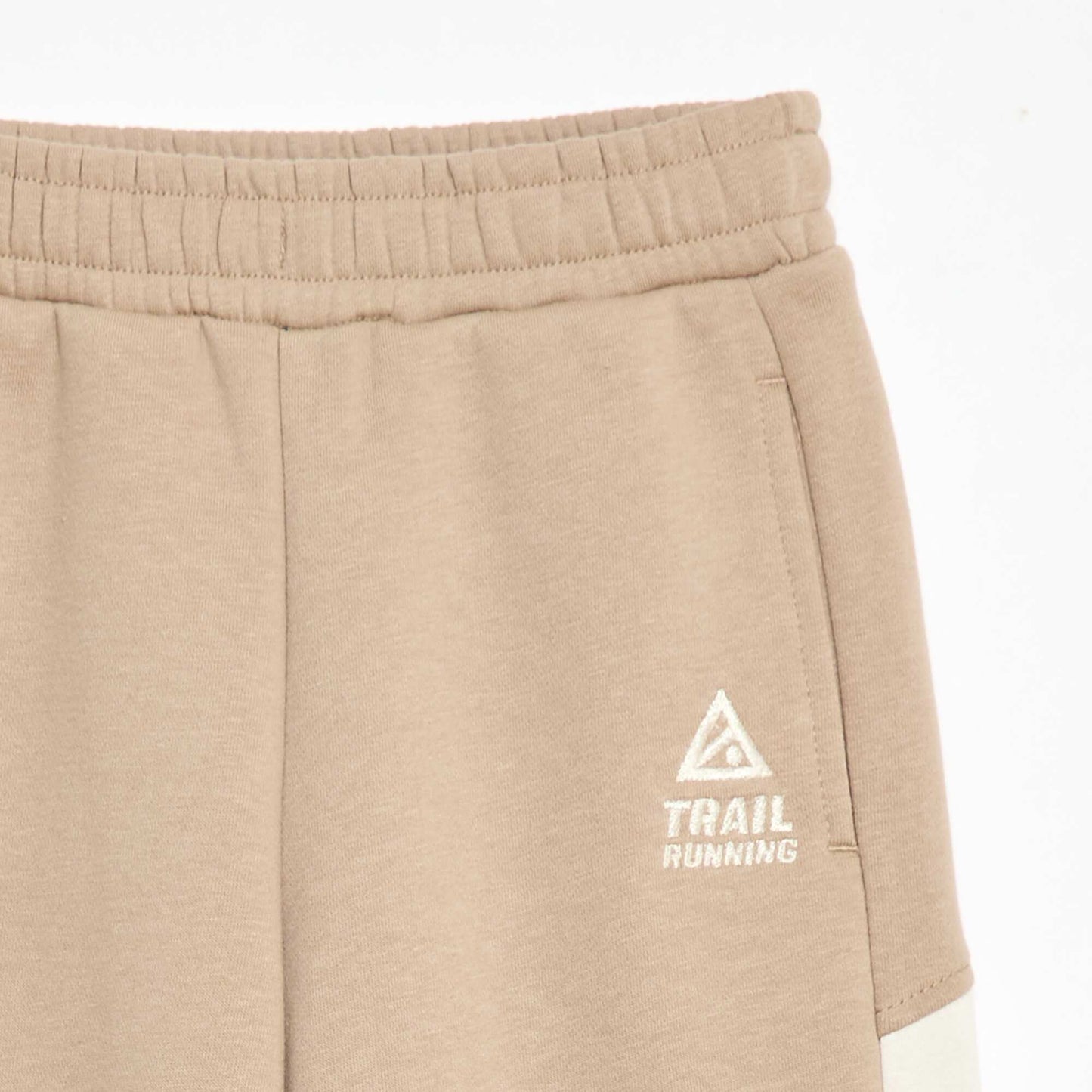 Jogging en molleton color block BEIGE