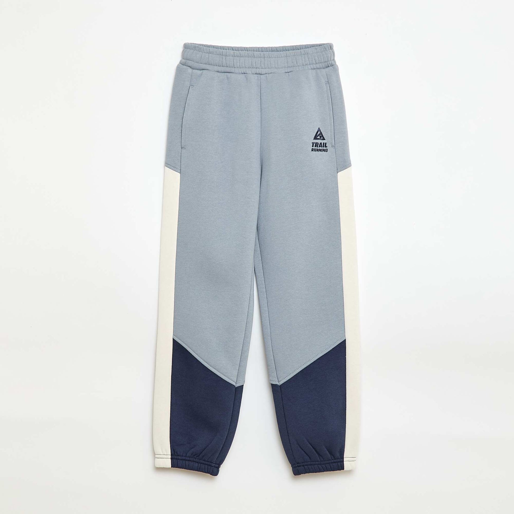 Jogging en molleton color block BLEU