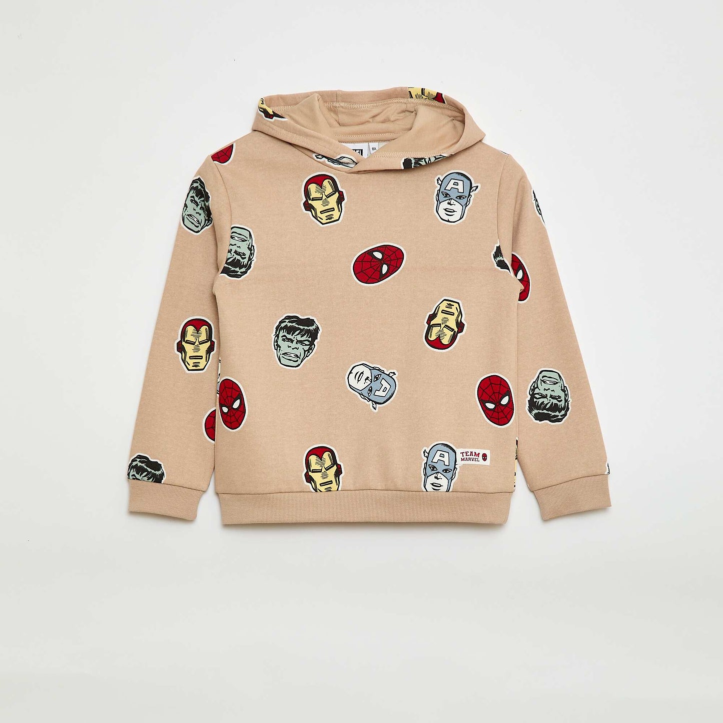 Sweat à capuche 'Marvel' 'Avengers' BEIGE