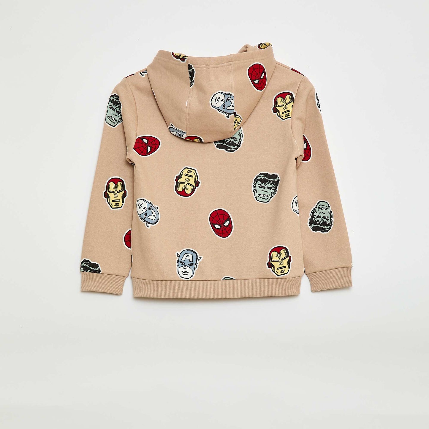 Sweat à capuche 'Marvel' 'Avengers' BEIGE