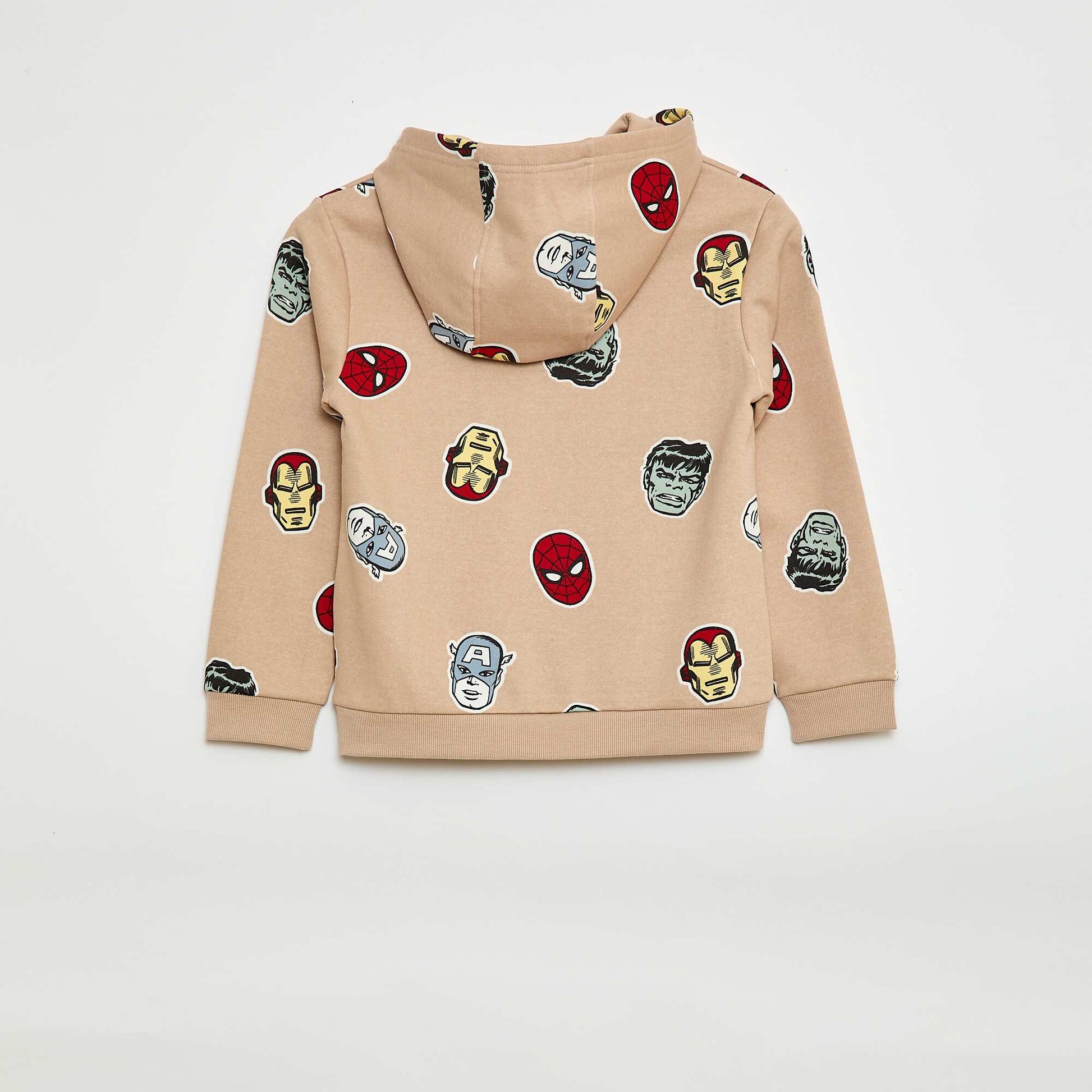 Sweat à capuche 'Marvel' 'Avengers' BEIGE