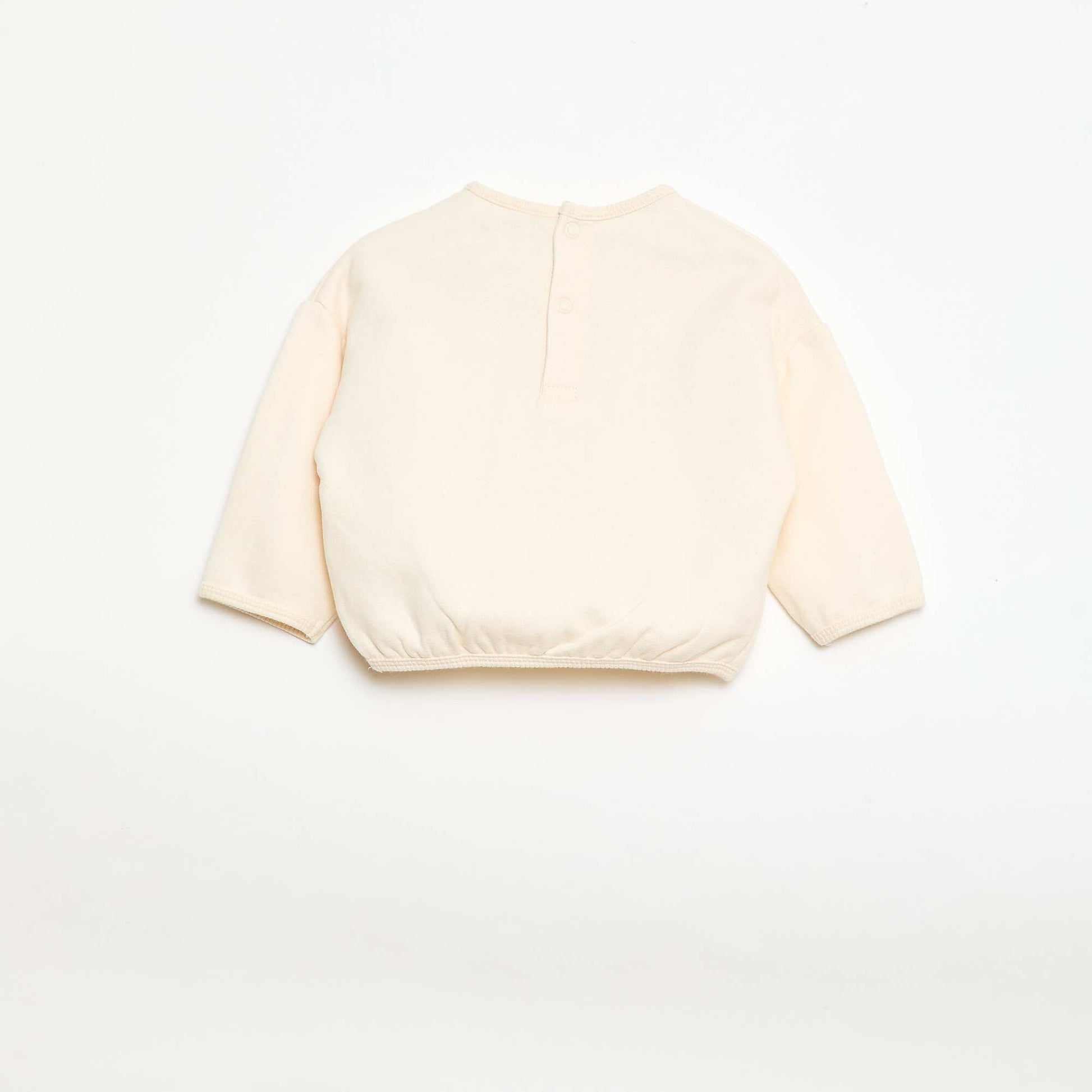 Ensemble sweat + jogging fantaisie BLANC