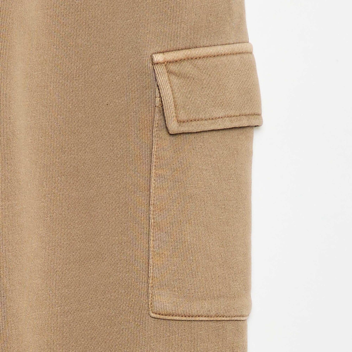 Jogging multipoches en molleton léger BEIGE