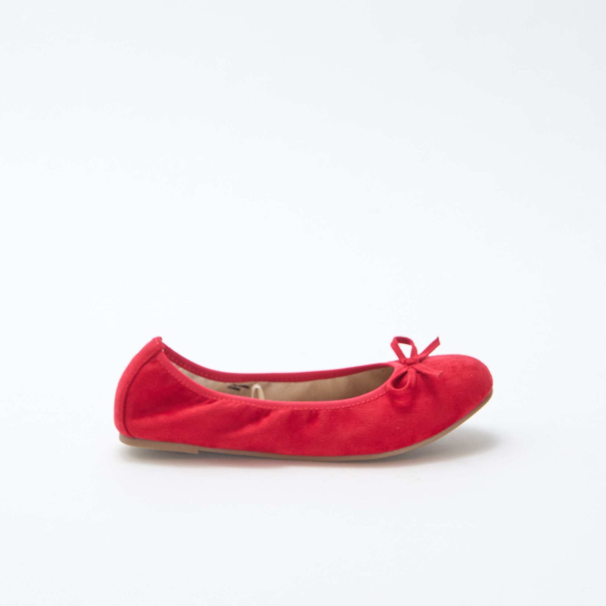 Ballerines plates unies ROUGE