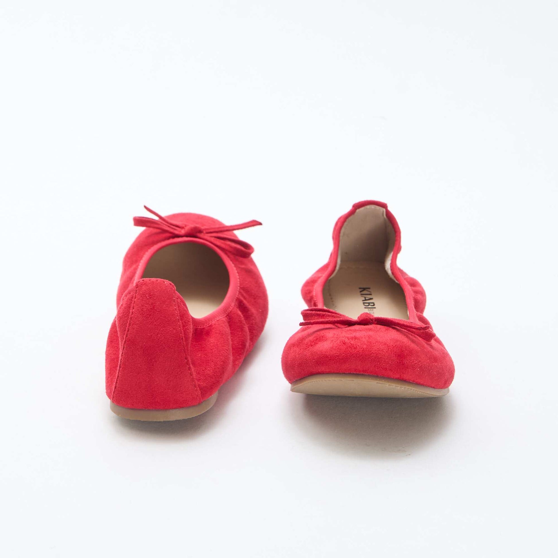 Ballerines plates unies ROUGE