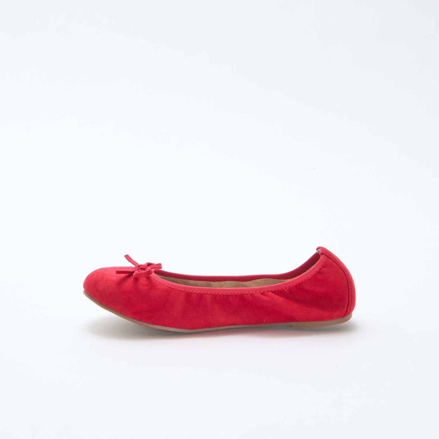Ballerines plates unies ROUGE
