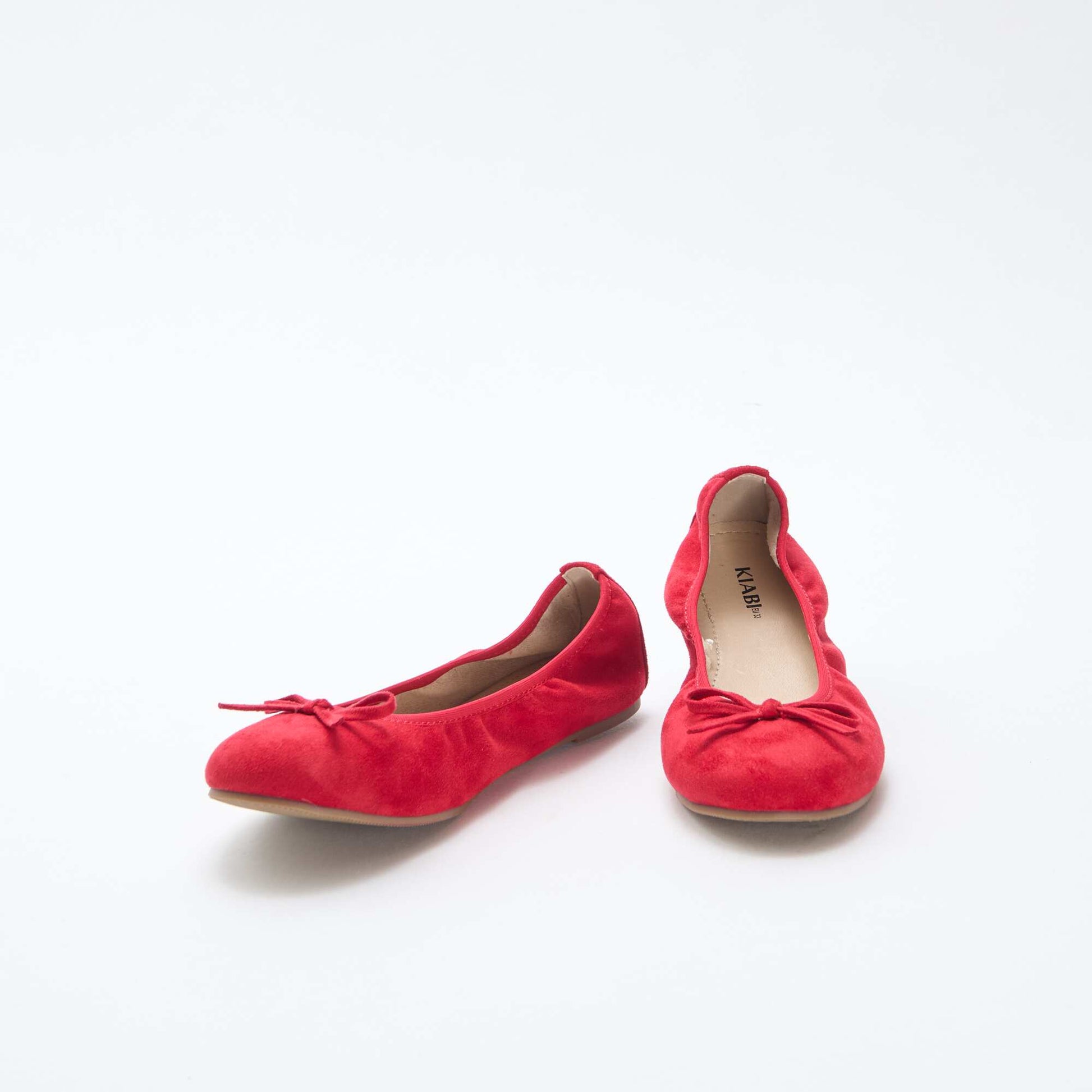 Ballerines plates unies ROUGE