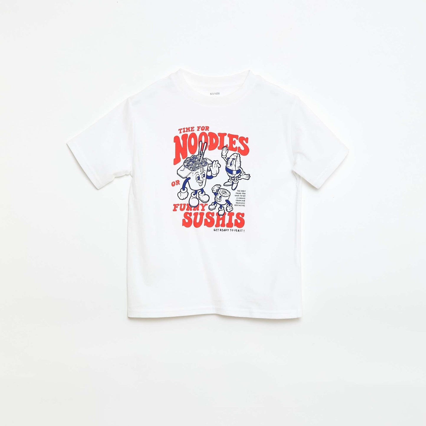T-shirt à manches courtes imprimé BLANC