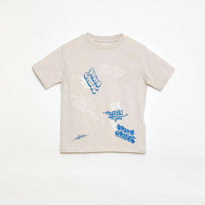T-shirt à manches courtes imprimé GRIS